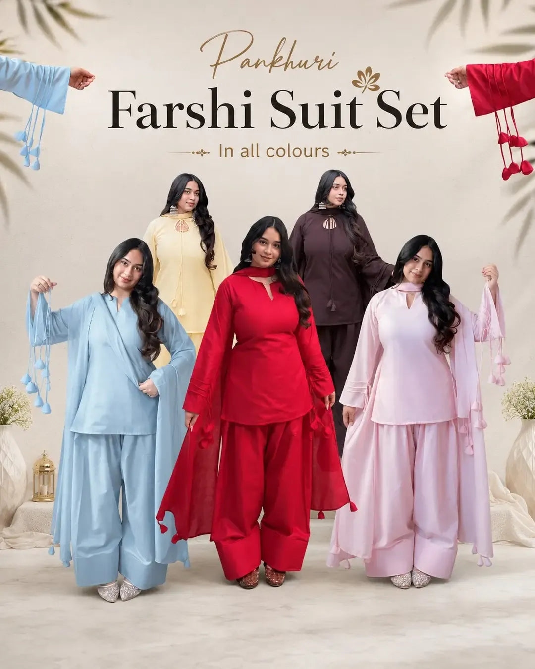 3 Pcs Women's Stitched Cotton Lawn Plain Suit