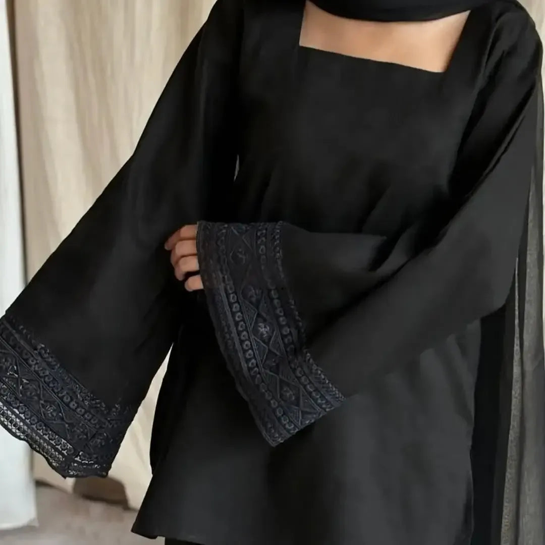 3 Pcs Women's Stitched trendy Farshi shalwar winter Cotton Suit