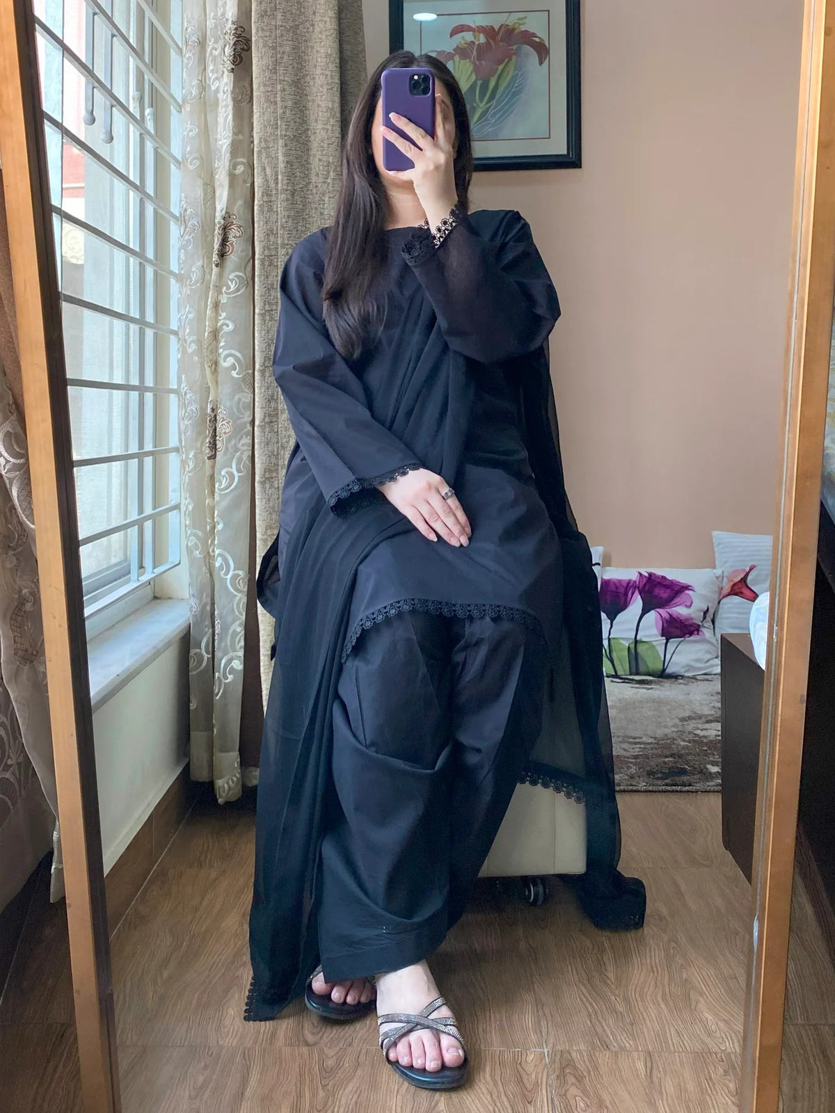 3 PIECE STITCHED Lawn PLAIN DRESS