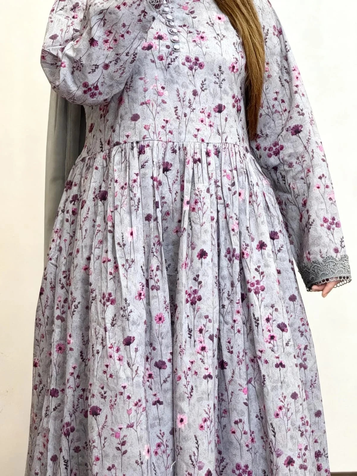3 PIECE STITCHED LAWN PRINTED Dress