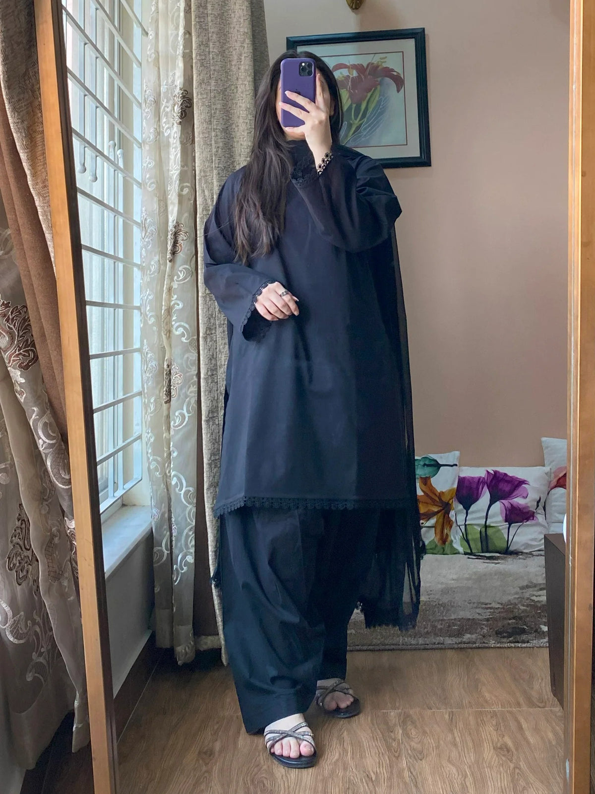 3 PIECE STITCHED Lawn PLAIN DRESS