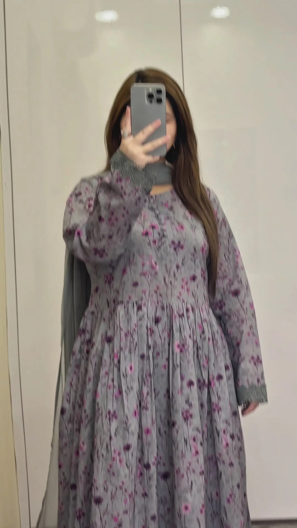 3 PIECE STITCHED LAWN PRINTED Dress