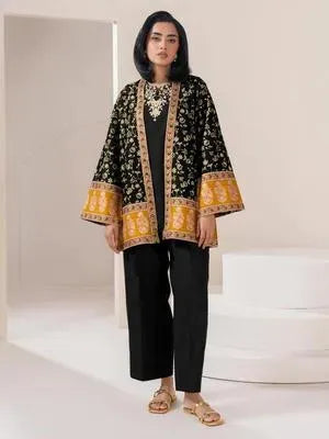 Women's 3 Pcs Embroidered Cotton Gown Suit